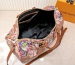 Louis Vuitton Keepall Bandouliere 50 Travel Bag In Brown With Floral Pattern - Image 5
