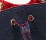 Louis Vuitton Monogram Empreinte NeoNoe MM Bag In Marine Rouge - Image 7