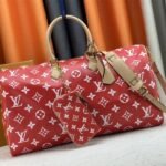 Louis Vuitton Speedy P9 Bandouliere 50 Bag In Red