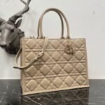 Dior Medium Book Tote Bag Fake with Strap in Beige - Image 2