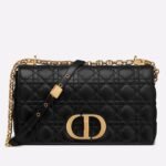 Dior Caro Large Bag Fake in Black