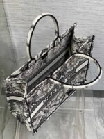 Dior Large Book Tote Bag Fake in White Toile de Jouy Soleil Embroidery - Image 6