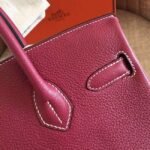 Ruby Color AAA Replica Hermes Birkin 30cm Handbag - Image 2