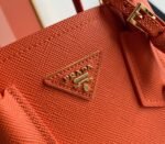 Orange Prada Double Mini Bag Knockoff - Image 3