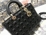 Dior Lady Dior Large Bag Knockoff in Black - Image 5