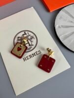 Hermes As de Coeur Earrings - Image 4