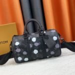 Louis Vuitton X YK Monogram Eclipse Keepall 25 Bandouliere Travel Bag
