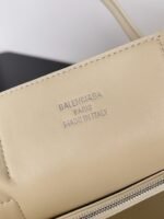 Knockoff Balenciaga Bel Air Carry All Medium Bag Beige Calfskin - Image 7