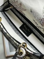 Dior Lady D-Lite Medium Bag Fake in White Jardin Botanique Embroidery - Image 2