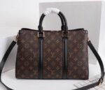 Louis Vuitton Monogram Canvas Soufflot MM Bag In Black - Image 3