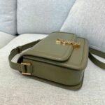 Fake Saint Laurent Medium Solferino Bag Khaki Green Calfskin - Image 3