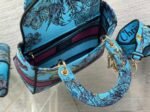 Dior Lady D-Lite Medium Bag Fake in Multicolor Toile de Jouy Voyage Embroidery - Image 4
