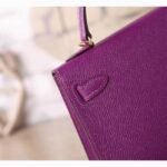 Cyclamen Epsom Fake Hermes Kelly 20cm Pastel Tote - Image 2
