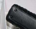 Dior Lady Dior Mini Bag in Black Calfskin with Diamond Motif - Image 12
