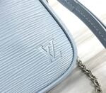 Louis Vuitton Epi Leather Easy Pouch On Strap In Bleu Celeste Blue - Image 9