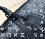 LV Monogram Shadow Keepall Bandouliere 50 In Black - Image 9