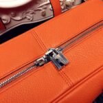 Orange Fake Hermes Victoria II 35cm Bag - Image 5