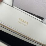 Prada Symbole Small Bag Replica with Topstitching in White - Image 10