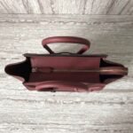 Celine Micro Luggage Tote Bag Knockoff in Dark Red - Image 2