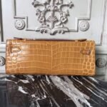 Camarel Crocodile Fake Hermes Kelly Cut Clutch Rich Color Handbag - Image 4