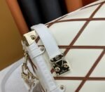 Louis Vuitton Malletage Leather Side Trunk MM In Cream Beige And Chestnut Brown - Image 7