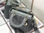 Dior Lady Dior Medium Bag Imitation in Grey - Image 3