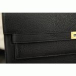 Black Calf Leather Replica Top Hermes Kelly Depeche 38cm Professional Briefcase - Image 8
