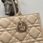 Dior Medium Book Tote Bag Fake with Strap in Beige - Image 9