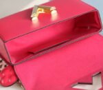 Louis Vuitton Epi Leather Twist MM Handbag In Red With Embroidered Strap - Image 9