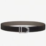 Knockoff Hermes Etrier buckle belt in taupe shade - Image 5