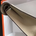 Grey AAA Replica Hermes Halzan Elegant Leather Tote - Image 2