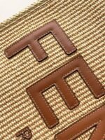 Top Quality Replica Fendi Sunshine Medium Tote Bag in Natural Straw - Image 4