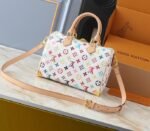 LV X TM Multicolored Speedy Bandouliere 25 In White - Image 2