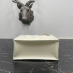 Dior Small Book Tote Bag Knockoff with Strap in White - Image 4