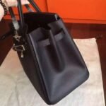 Black Replica Hermes Birkin 35cm Signature Handbag - Image 4