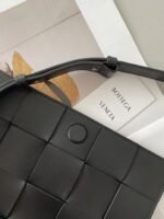 Top Quality Faux Bottega Veneta Cassette Bag In Black - Image 7