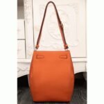 Orange Leather Replica Designer Hermes So Kelly 22cm Vibrant Handbag - Image 5