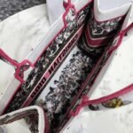 Dior Medium Book Tote Bag Fake in Multicolor Butterfly Embroidery - Image 8