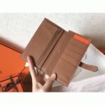 Taupe Brown Luxury Replica 1:1 Hermes Bearn Wallet - Image 5