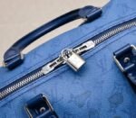 LV Keepall Bandouliere 50 In Navy River Blue - Image 6