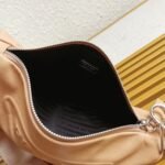 Prada Triangle Shoulder Bag Imitation in Beige - Image 9