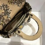 Dior Lady D-Lite Medium Bag Fake in Beige Jardin d Hiver Embroidery - Image 8