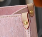 Monogram Denim OnTheGo MM In Washed Pink - Image 8