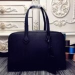 Black Designer Replica Hermes Victoria II 35cm Bag