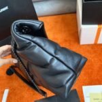 Replica Saint Laurent Puffer Small Chain All Black Bag Quilted Lambskin - Image 5