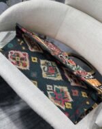 Dior Large Book Tote Bag Faux in Yellow Multicolor Dior Paisley Embroidery - Image 3