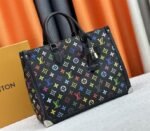 Louis Vuitton X TM Multicolored Onthego MM In Black - Image 2