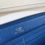 Blue Best Replica Hermes Wallet Azap Zipped - Image 6