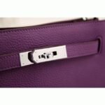 Purple Leather Knockoff Hermes So Kelly 22cm Stylish Purse - Image 5