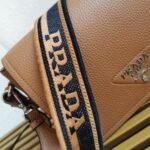 Prada Flap Shoulder Bag Fake in Brown - Image 6